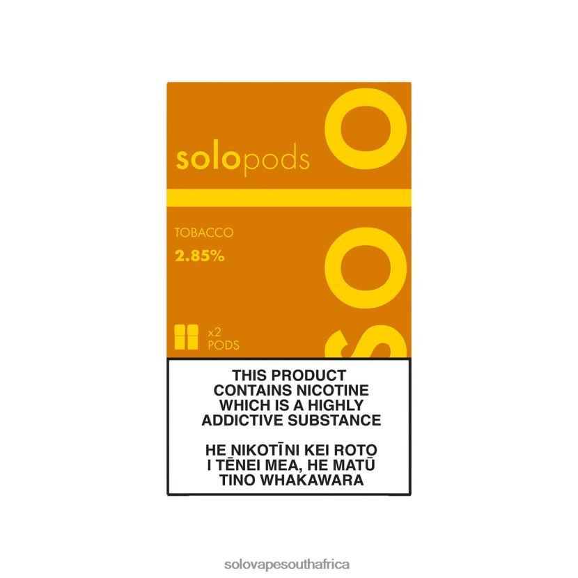 Solo Replacement Pod 2-Pack Tobacco | Solo Vape South Africa JL8L2F50